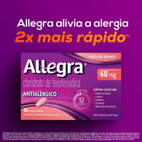 Allegra 60mg 10 Comprimidos