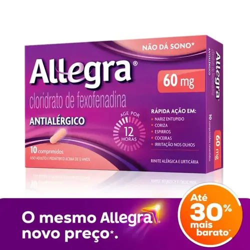 Allegra 60mg 10 Comprimidos