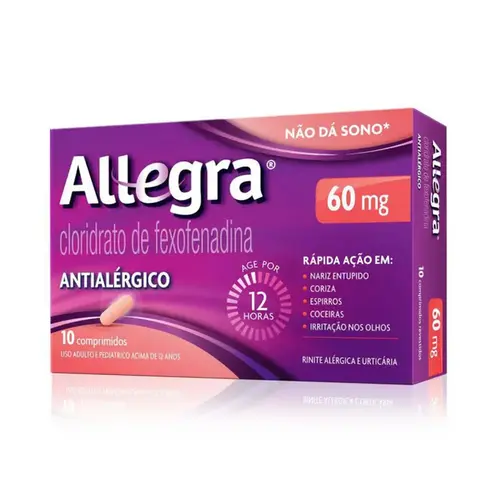 Allegra 60mg 10 Comprimidos