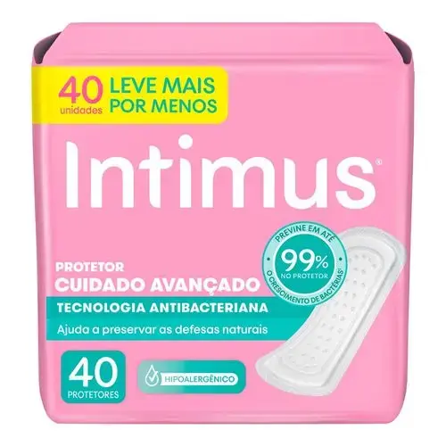 Protetor Diário Intimus Antibacteriana 40 Unidades