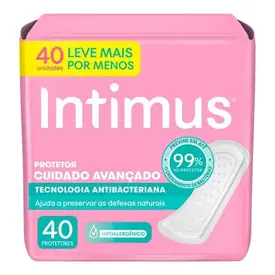 Protetor Diário Intimus Antibacteriana 40 Unidades