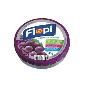 Bala Flopi Sabor Uva - Sem Açúcar 40g