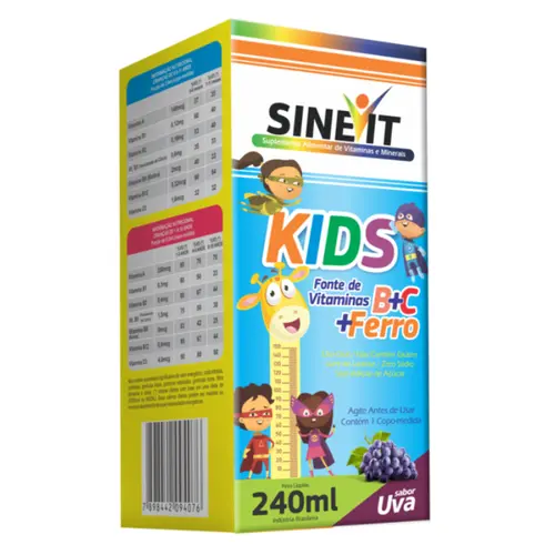 Multivitamínico Infantil Sinevit Kids Sabor Uva Xarope 240ml