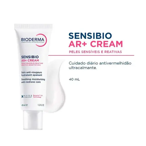 Creme Antivermelhidão Ultracalmante Bioderma Sensibio AR Para Peles Sensíveis 40ml