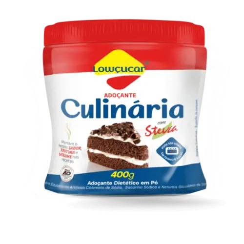 Adoçante em Pó Culinário Lowçucar com Stévia 400g