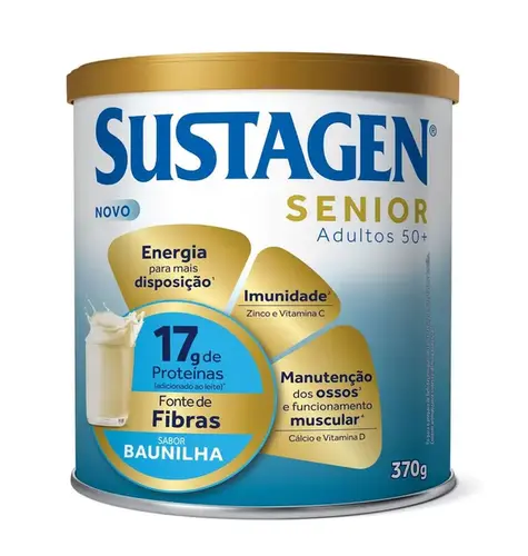 Complemento Alimentar Sustagen Senior Adultos 50+ Sabor Baunilha 370g