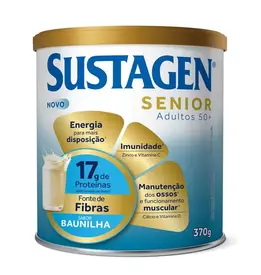 Complemento Alimentar Sustagen Senior Adultos 50+ Sabor Baunilha 370g