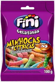 Bala Fini Minhocas 100g