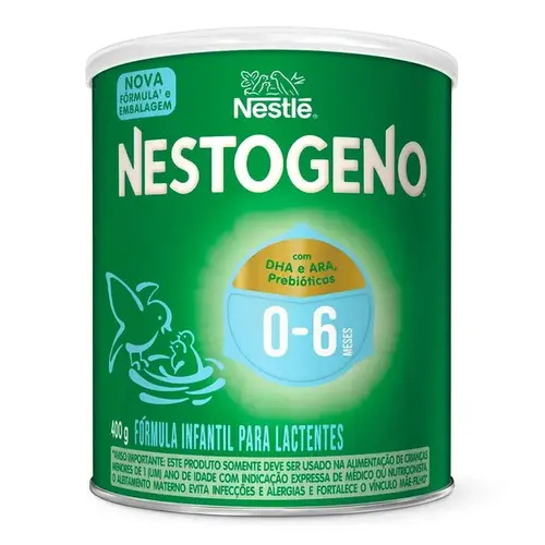 Fórmula Infantil Nestogeno 1 400g - 0 a 6 Meses - Nestlé
