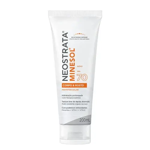 Protetor Solar Neostrata Minesol Corpo e Rosto FPS 70 Antioxidante 200ml