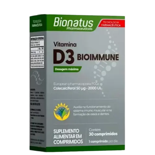 Vitamina D3 Bioimmune 30 Comprimidos