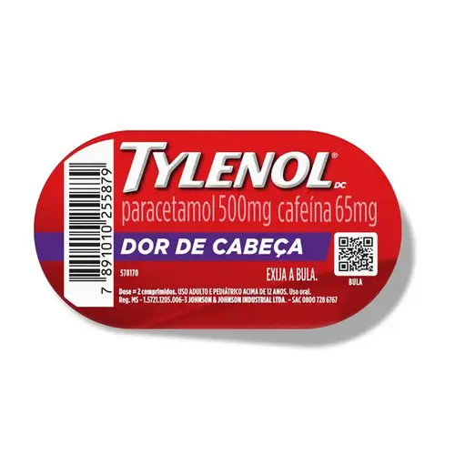 Tylenol DC 500mg + 65mg - 4 Comprimidos