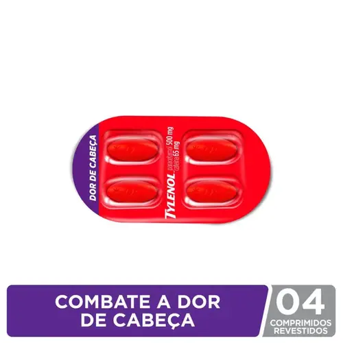 Tylenol DC 500mg + 65mg - 4 Comprimidos