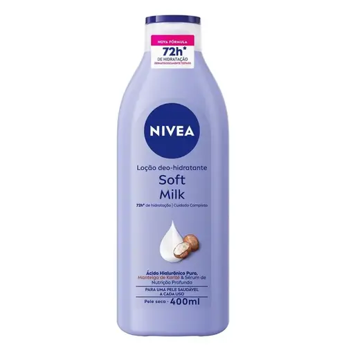 Hidratante Corporal Nivea Soft Milk Pele Seca 400ml