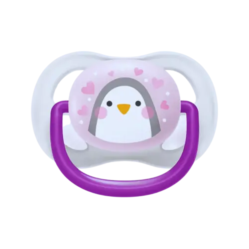 Chupeta Philips Avent Ultra Hair 0 a 6 Meses Menina Pinguim 1 Unidade
