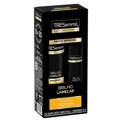 Kit TRESemmé Brilho Lamelar Shampoo 350ml + Condicionador 175ml