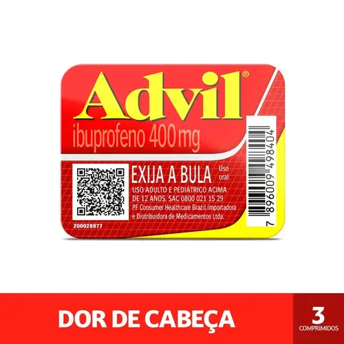 Advil 400mg 3 Cápsulas