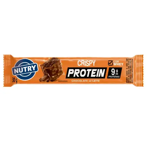 Barra de Proteína Nutry Crispy Protein Chocolate Ao Leite 30g