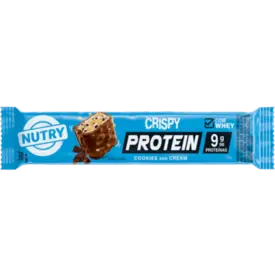Barra de Proteína Nutry Crispy Protein Cookies & Cream 30g