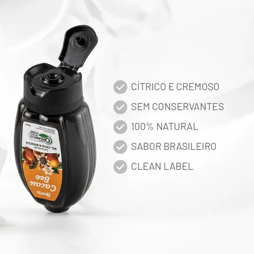 Mel Orgânico Cacau Bee com Cacau e Maracujá 280g