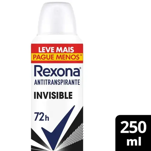 Desodorante Rexona Invisible Aerosol Feminino 250ml