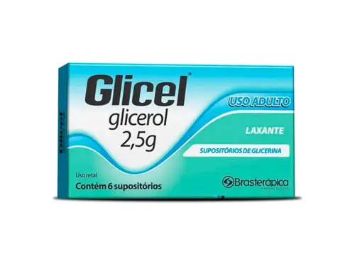 Glicel 2,5g Supositório Adulto 6 Unidades
