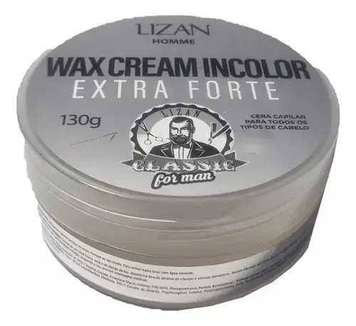 Cera Capilar Wax Cream Incolor Extra Forte 130g