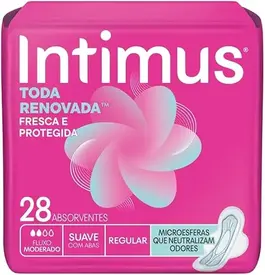 Absorvente Intimus Ultrafino Antibacteriana com Abas 28 Unidades