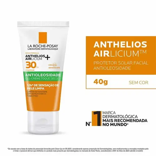 Protetor Solar Facial Anthelios Airlicium FPS30 40g