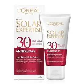 Protetor Solar Facial L'Oréal Paris Expertise Antirrugas FPS30 40g