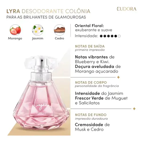 Perfume Feminino Eudora Lyra 75 ml