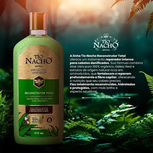 Shampoo Tio Nacho Reconstrutor Total 415ml