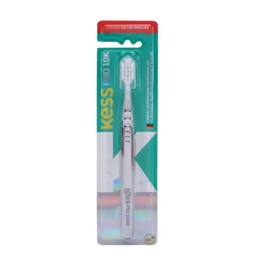 Escova Dental Kess Pro 10K Metallic Silver Extra Macia