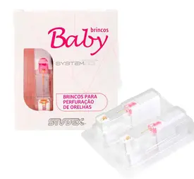 Brinco Studex Tiffany Rubi Dourado 1 Par