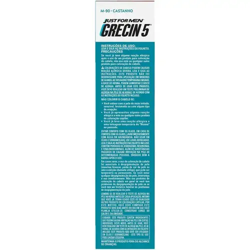 Tonalizante Masculino Grecin 5 Barba e Bigode Castanho