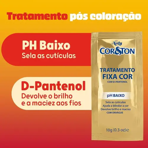 Tinta de Cabelo Permanente Cor&Ton Niely - 8.3 Louro Claro Dourado