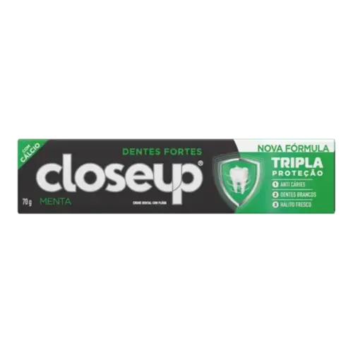 Creme Dental Close Up Tripla Proteção Menta 70g