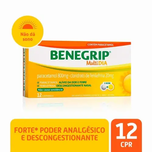 Benegrip Multi Dia 12 Comprimidos