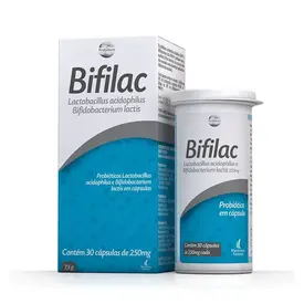 Bifilac com Probiótico 250mg 30 Cápsulas