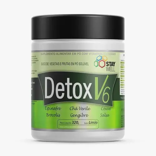 Chá Detox V6 Sabor Limão 320g - Sports Nutrition