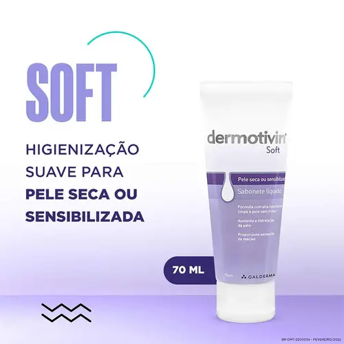 Sabonete Líquido Dermotivin Soft Complex 70ml