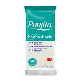 Esponja de Banho Dupla Face Anatômica Ponjita 3M