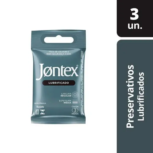 Preservativo Jontex Lubrificado 3 Unidades