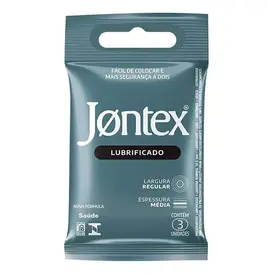 Preservativo Jontex Lubrificado 3 Unidades
