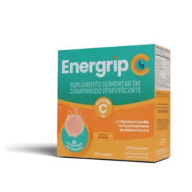 Vitamina C Efervescente Energrip C 1g Laranja 30 Comprimidos