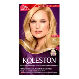 Tintura de Cabelo Koleston 80 Louro Claro 1 Unidade