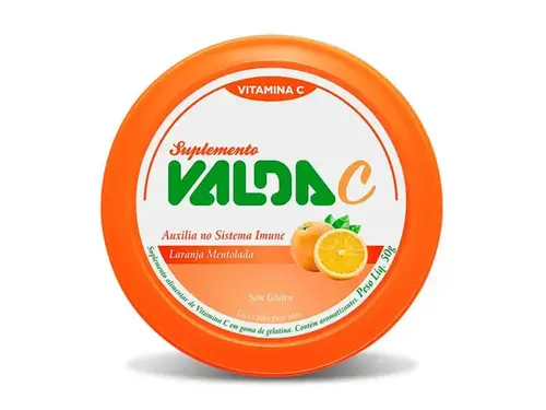 Pastilhas Valda C - Sabor Laranja Mentolada 50g