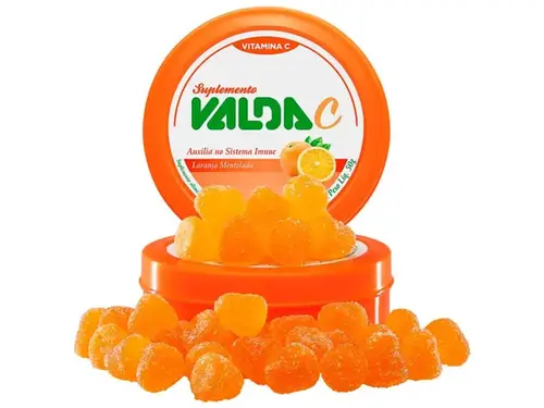 Pastilhas Valda C - Sabor Laranja Mentolada 50g