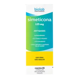 Simeticona 125mg 15 Comprimidos Biolab - Genérico