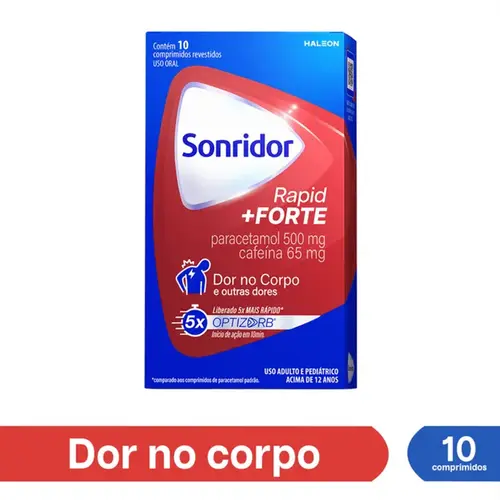 Sonridor Rapid Forte 500mg + 65mg 10 Comprimidos
